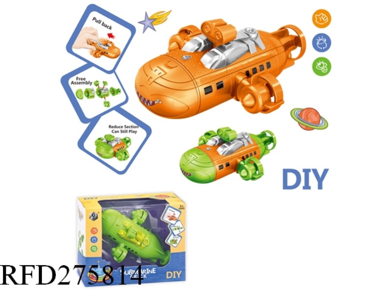 DIY PULL BACK SUBMARINE