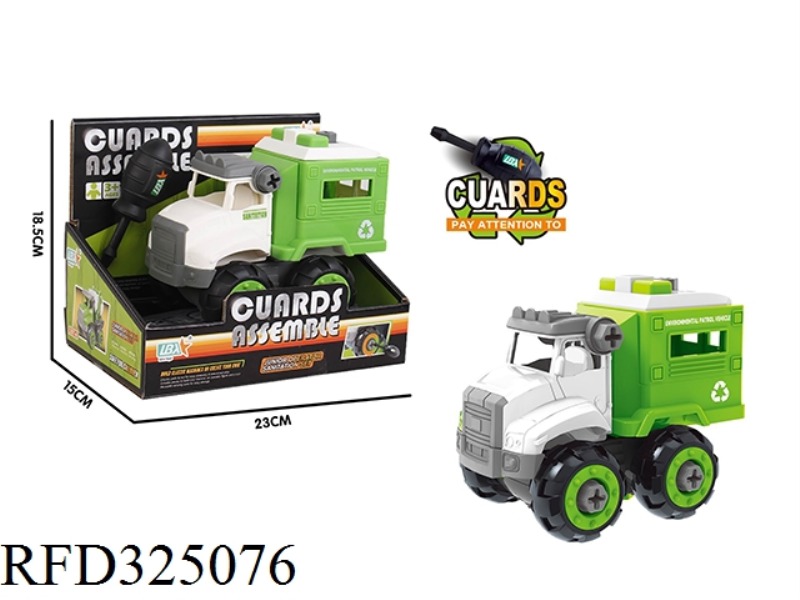 DISMANTLE AND INSTALL THE SANITATION PATROL CAR