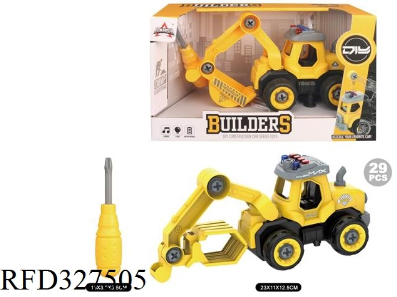DIY DISASSEMBLY AND INSTALLATION GRAB AND EXCAVATOR 29PCS