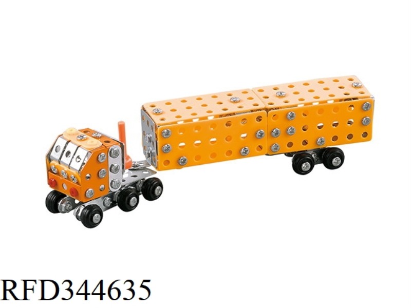 YELLOW CONTAINER TRUCK