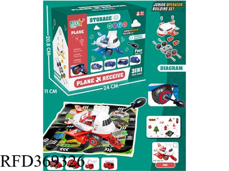 DISASSEMBLY AND STORAGE OF AIRCRAFT (FIRE FIGHTING) (ALLOY CAR)