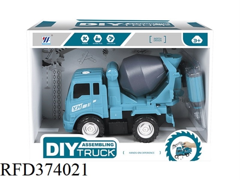 DIY MIXER TRUCK INERTIAL DISASSEMBLY AND ASSEMBLY ENGINEERING TRUCK