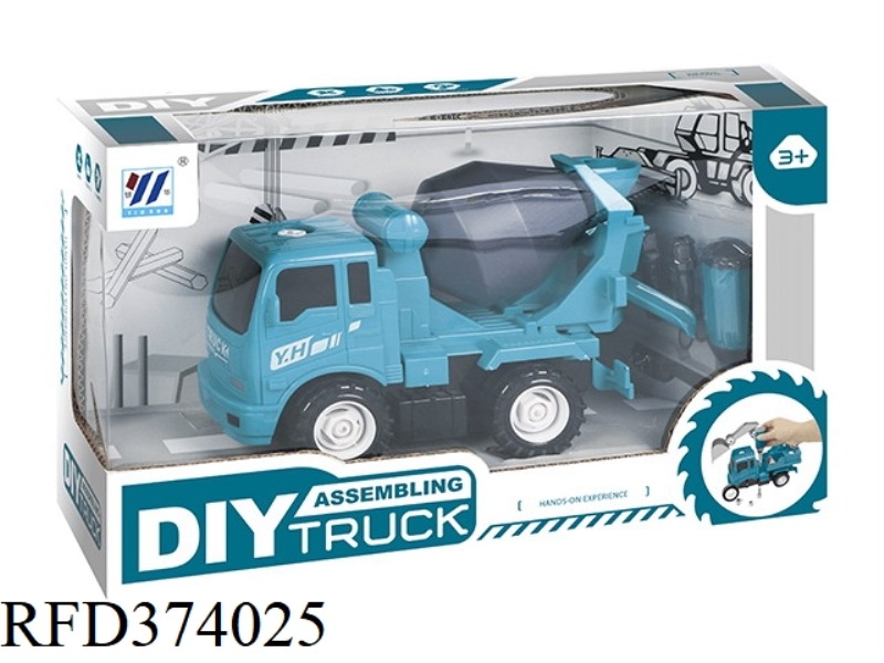DIY MIXER TRUCK INERTIAL DISASSEMBLY AND ASSEMBLY ENGINEERING TRUCK