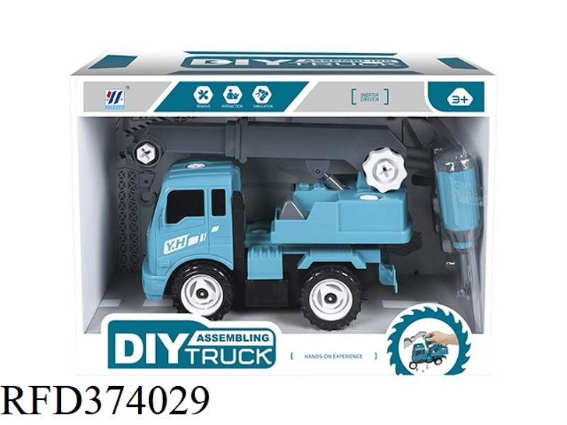 DIY CRANE INERTIAL DISASSEMBLY AND ASSEMBLY ENGINEERING TRUCK