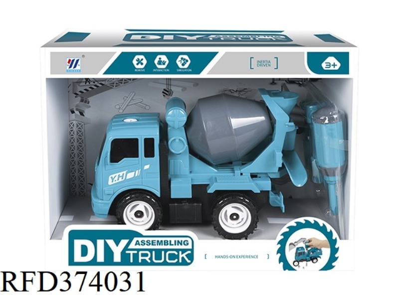 DIY MIXER TRUCK INERTIAL DISASSEMBLY AND ASSEMBLY ENGINEERING TRUCK