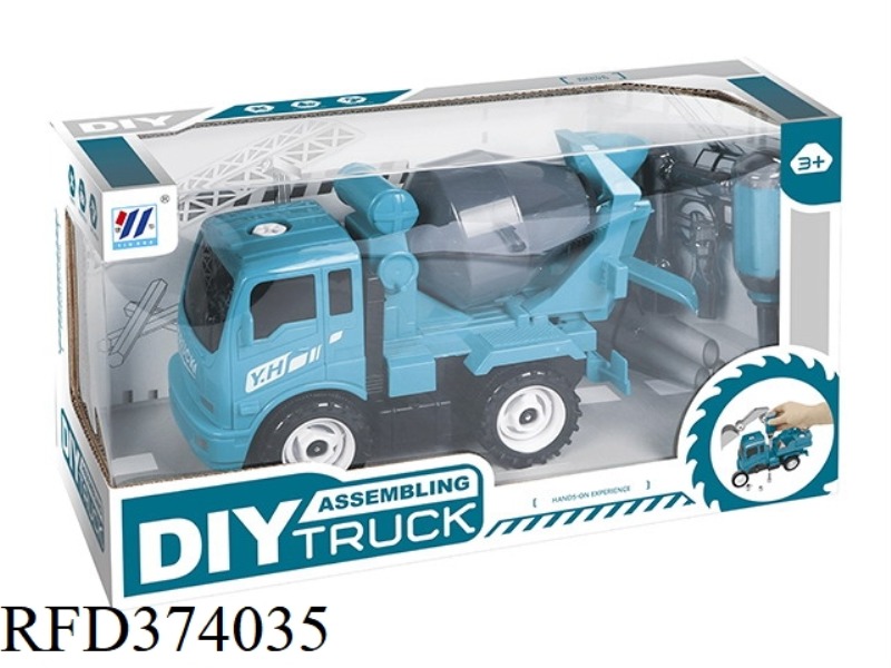 DIY MIXER TRUCK INERTIAL DISASSEMBLY AND ASSEMBLY ENGINEERING TRUCK