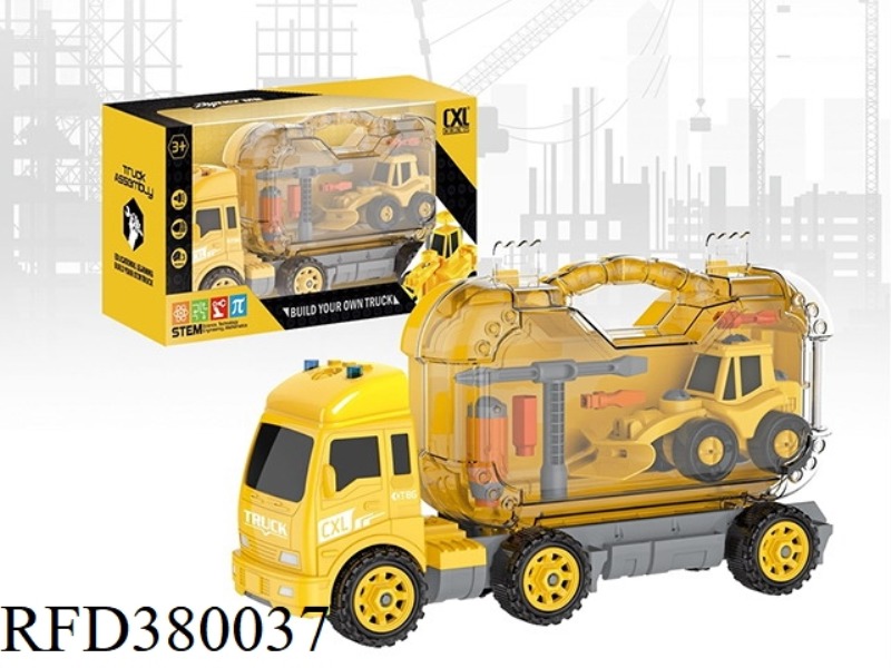 DIY LIGHT AND MUSIC CONTAINER TRUCK
