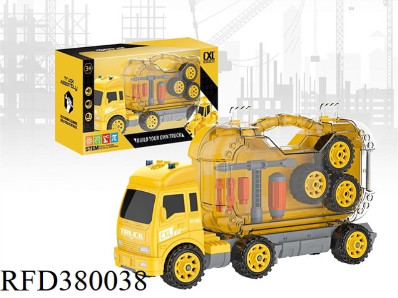 DIY LIGHT AND MUSIC CONTAINER TRUCK