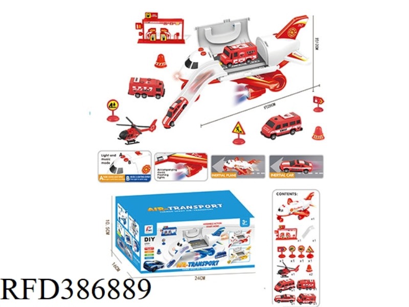 SMALL PLANE DIY SET (FIRE ALARM THEME WITHOUT SMOKE)