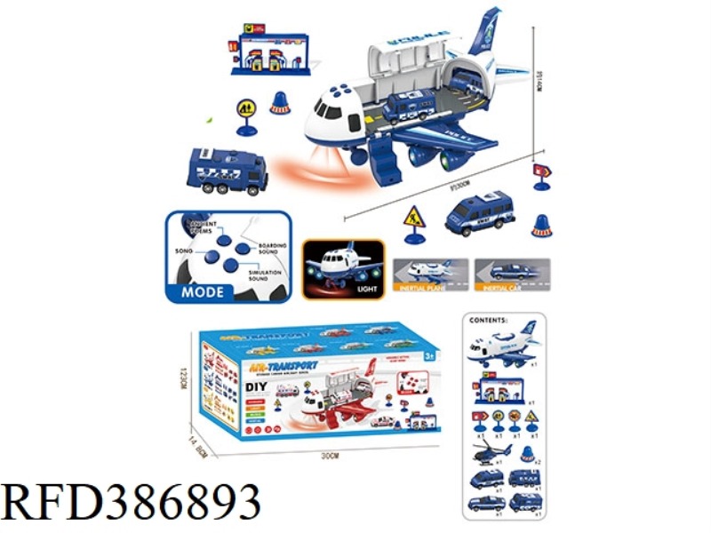 CHINA AIRCRAFT DIY COMBO SET (POLICE THEME)