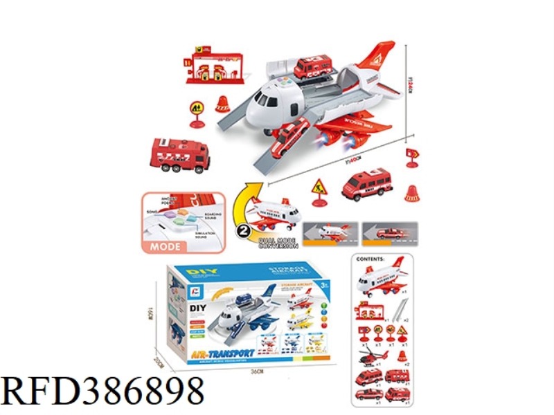 LARGE AIRCRAFT DIY SET (FIRE ALARM THEME)