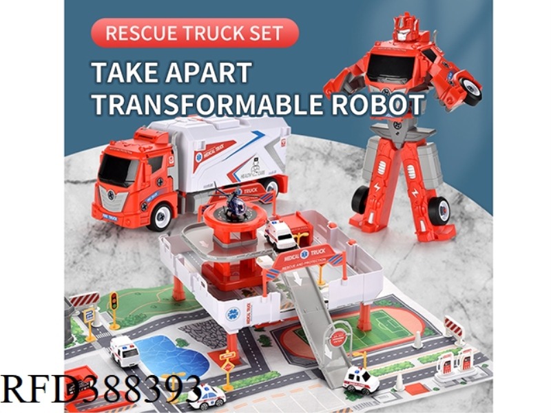 DISASSEMBLY AND ASSEMBLY OF DEFORMATION ROBOT RESCUE STORAGE SET