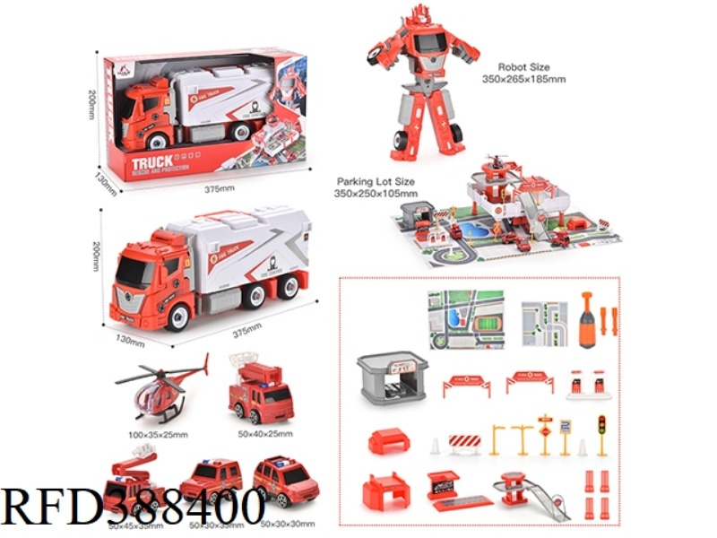 DISASSEMBLY AND ASSEMBLY OF DEFORMATION ROBOT FIRE STORAGE SET