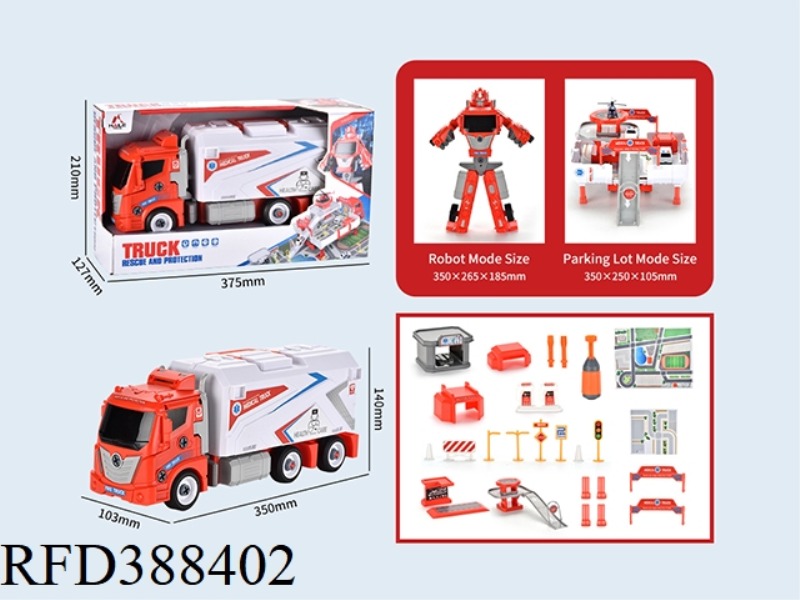 DISASSEMBLY AND ASSEMBLY OF DEFORMATION ROBOT RESCUE STORAGE SET