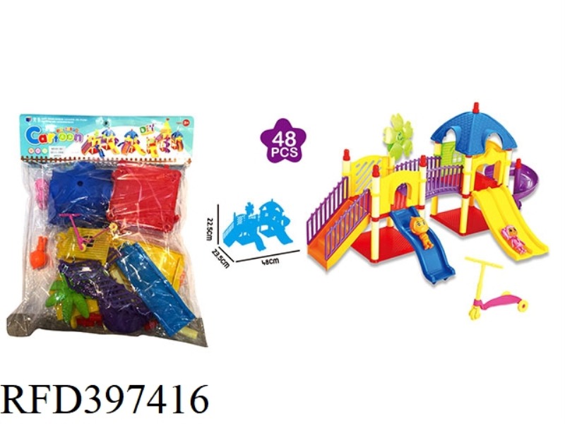 BUILDING BLOCK DIY ASSEMBLY PARADISE 48PCS