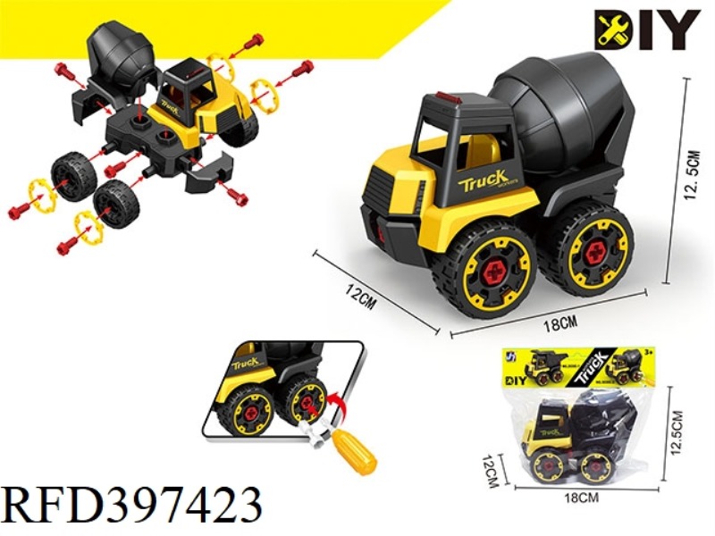 DISASSEMBLY AND ASSEMBLY OF CEMENT TRUCKS