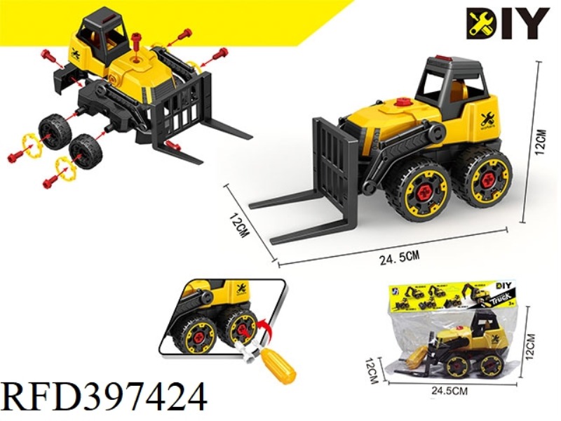 DISASSEMBLING FORKLIFT