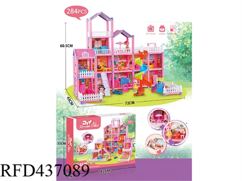 DIY VILLA 284PCS