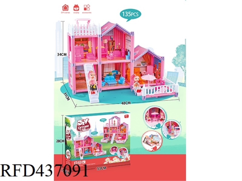 DIY VILLA 135PCS