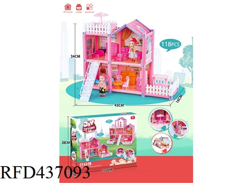 DIY VILLA 118PCS