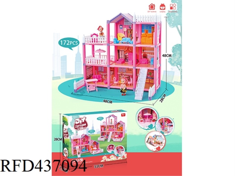DIY VILLA 172PCS