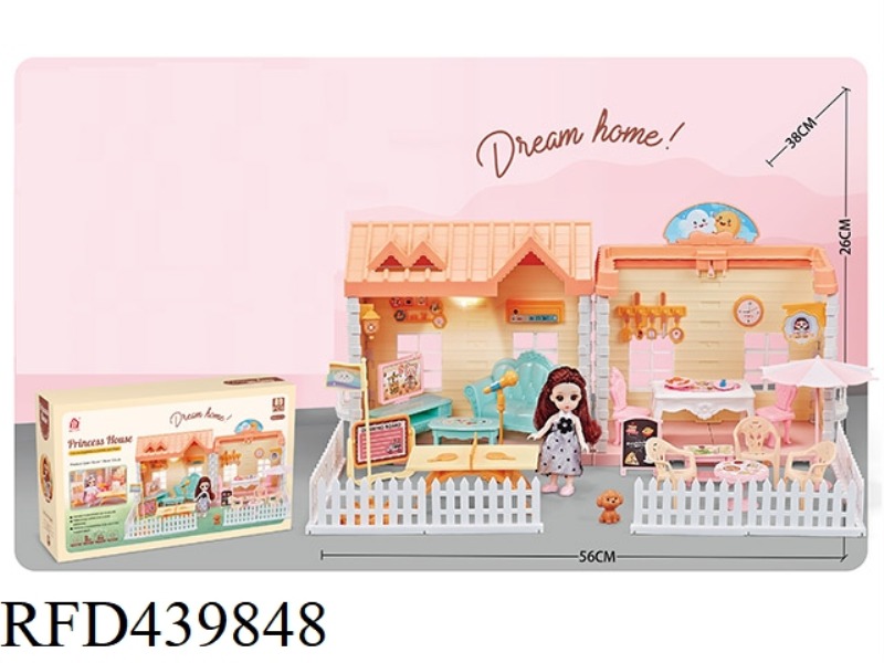 SELF INSTALLED VILLA ROOF WITH LIGHT + 1 4.5-INCH JOINT DOLL