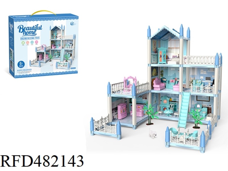 DIY ASSEMBLED VILLA - BLUE 6 BEDROOMS