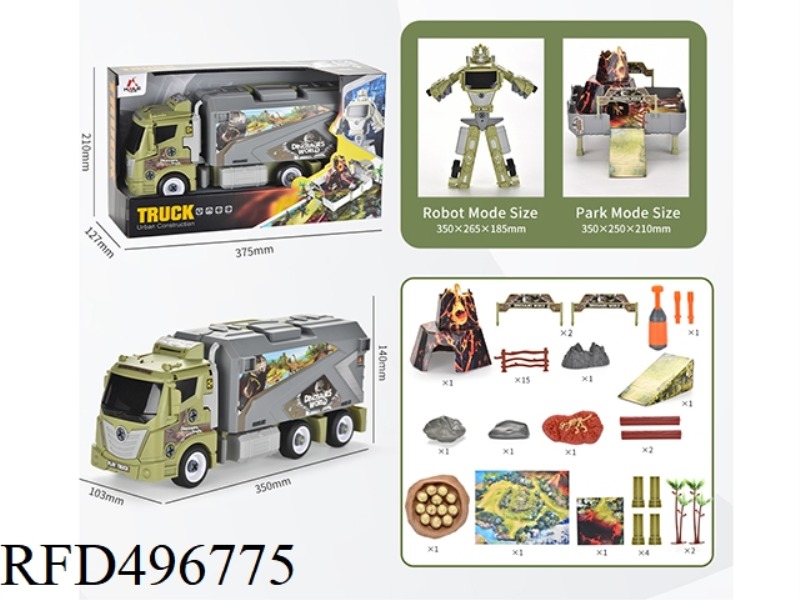 DISASSEMBLE AND DISASSEMBLE THE MORPHING ROBOT DINOSAUR STORAGE KIT