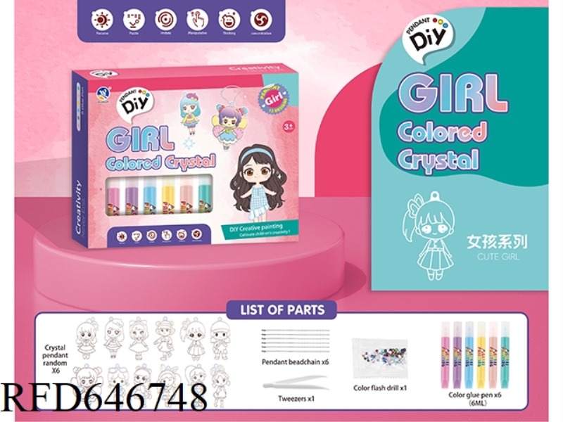 DIY BAKING-FREE RUBBER PAINTING (Q MENG GIRL SERIES)