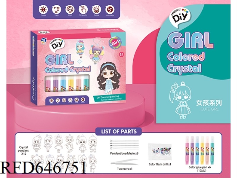 DIY BAKING-FREE RUBBER PAINTING (Q MENG GIRL SERIES)