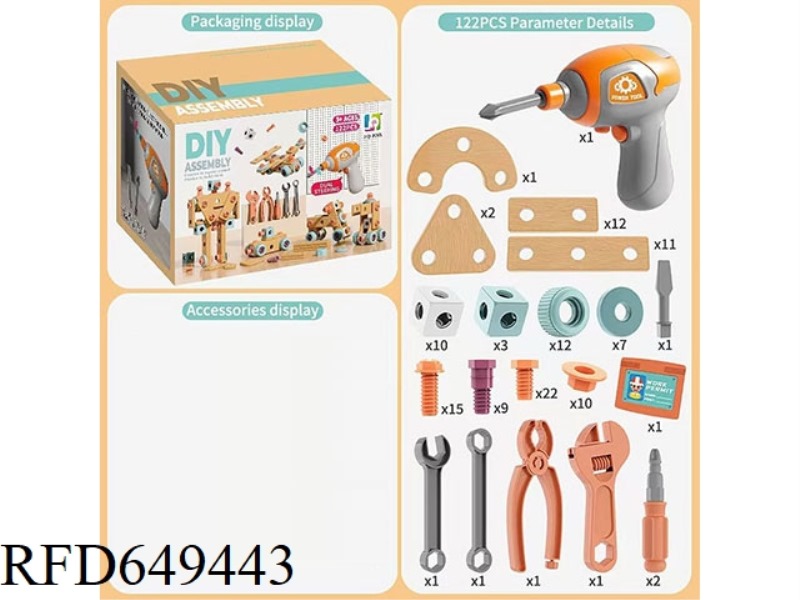 DIY ASSEMBLY TOOL -122 PIECES