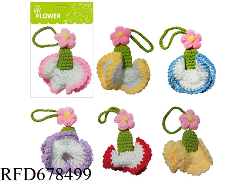 DIY CARNATION HAND-HOOKED FLOWERS