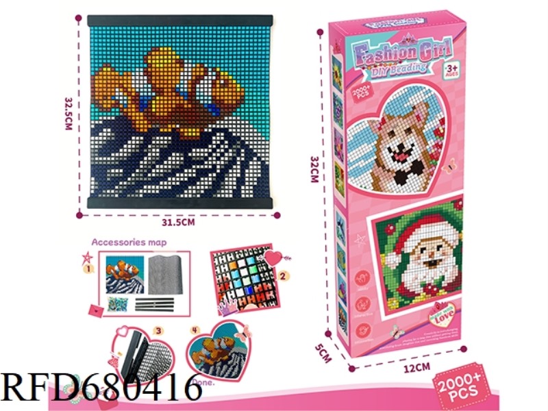 CREATIVE DIY BEAN COLLAGE WITH SEA ANEMONE FISH