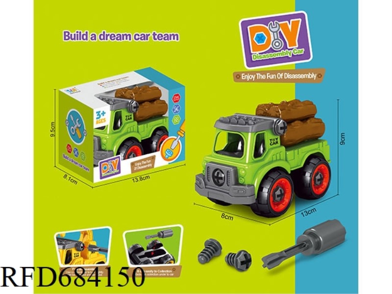 PUZZLE DISASSEMBLY AND ASSEMBLY OF FARMER'S WOODEN CART