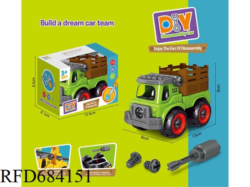 PUZZLE DISASSEMBLY FARMER FENCE CAR