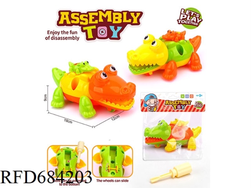 PUZZLE DISASSEMBLY CARTOON CROCODILE