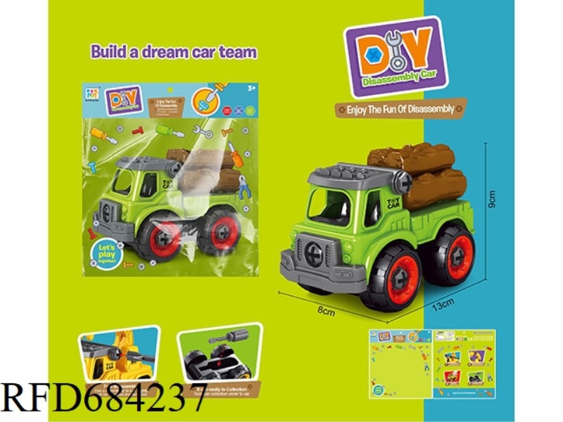 PUZZLE DISASSEMBLY AND ASSEMBLY OF FARMER'S WOODEN CART