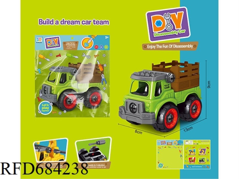 PUZZLE DISASSEMBLY FARMER FENCE CAR
