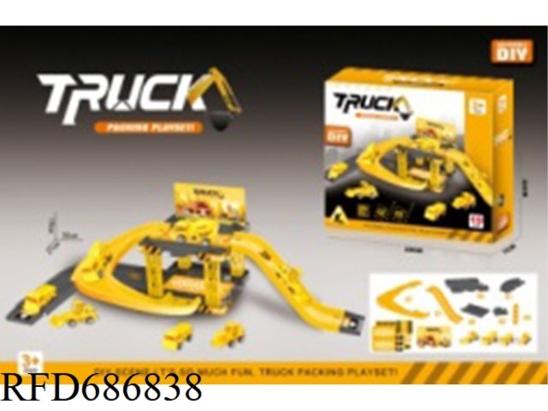19 PIECES OF 4 VEHICLES FOR THE DIY PROJECT PARKING LOT