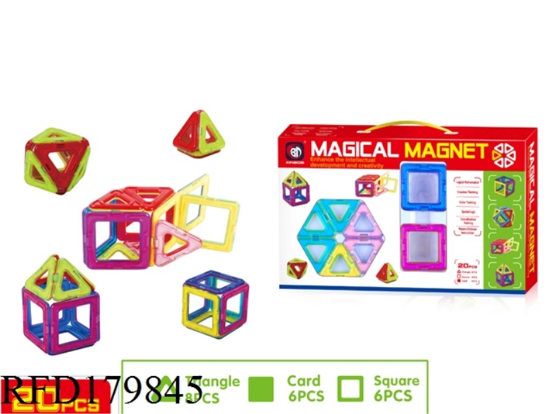 MAGNETIC FORCE BUILDING BLOCK 20PCS