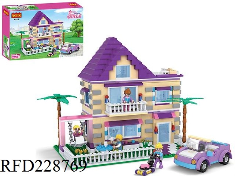 PUZZLE BLOCKS/SMALL PARTICLES/FASHION GIRL/892PCS VILLA