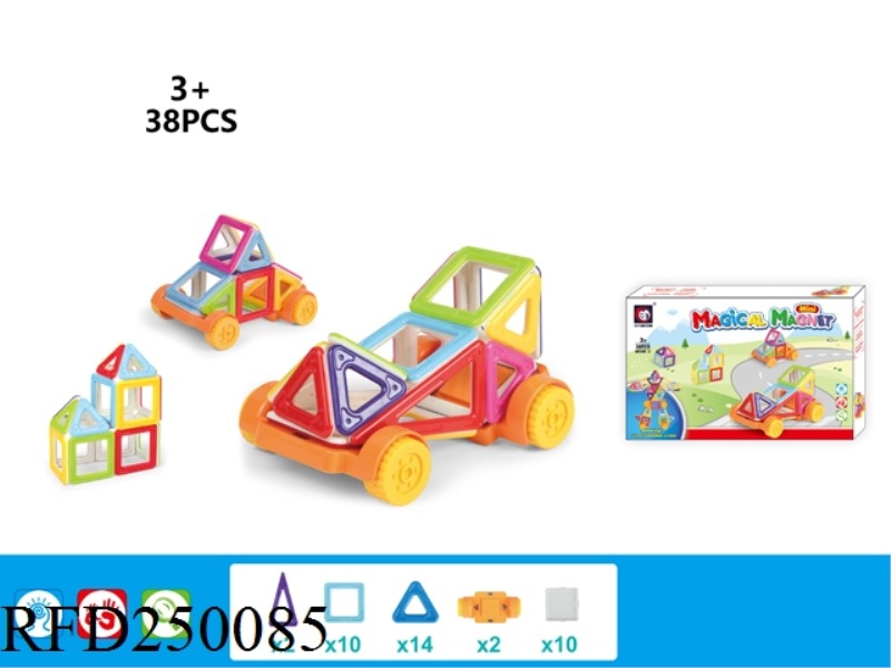 MAGNETIC FORCE BUILDING BLOCK 38PCS