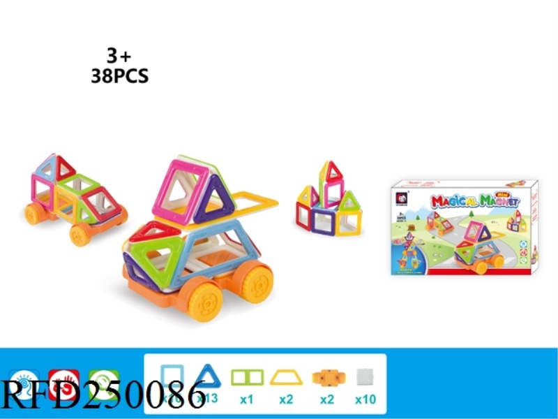 MAGNETIC FORCE BUILDING BLOCK 38PCS