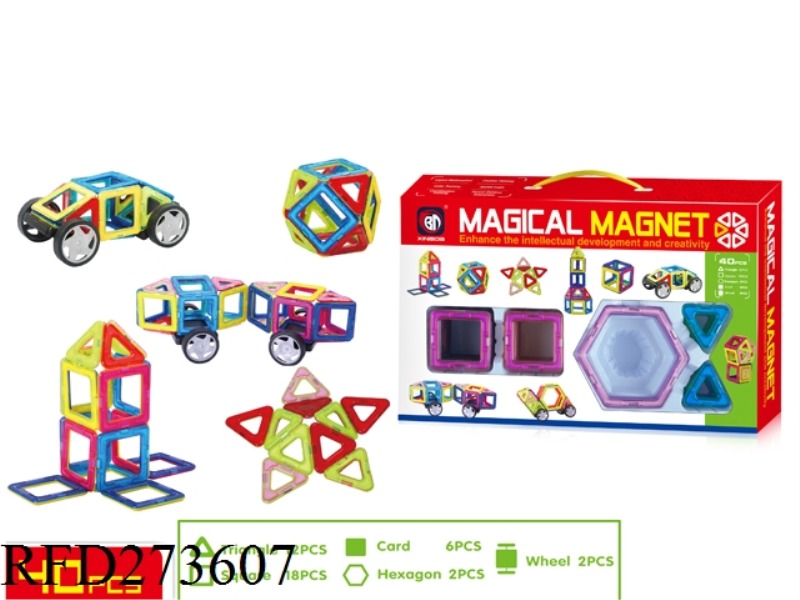 MAGNETIC FORCE BUILDING BLOCK 40PCS