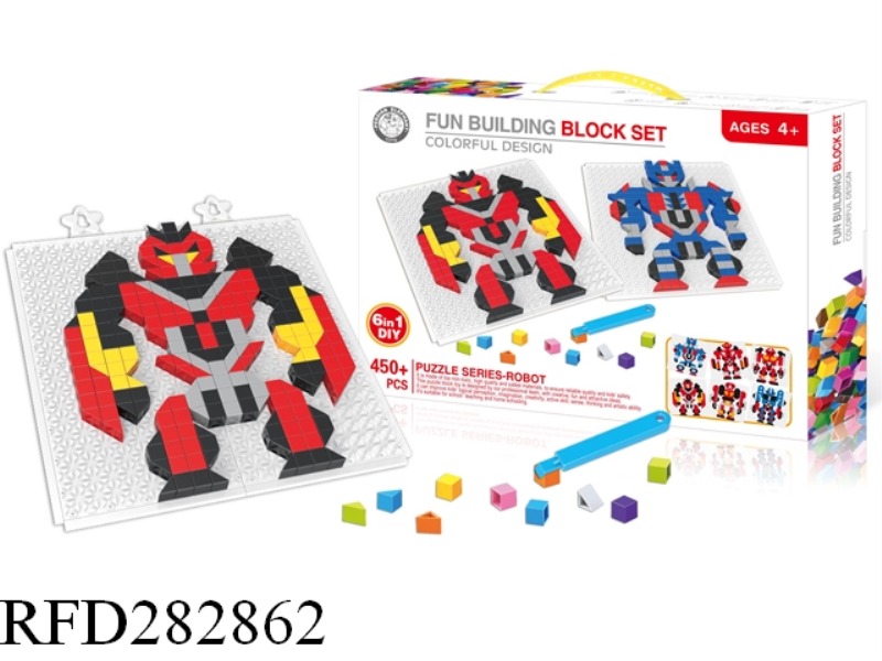 ROBOT BLOCK PUZZLE SERIES 450+PCS