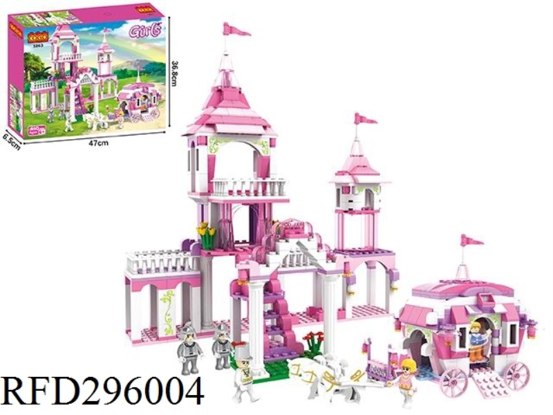 PUZZLE BLOCKS/SMALL PARTICLES/PRINCESS SERIES/510 PIECES_CINDERELLA CASTLE