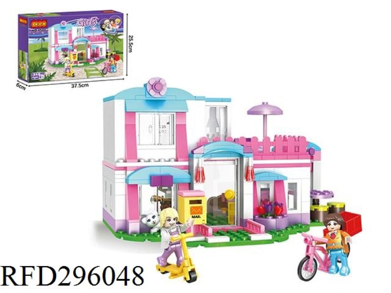 PUZZLE BLOCKS/SMALL PARTICLES/NEW FASHION GIRL SERIES/SEA VIEW VILLA 319PCS