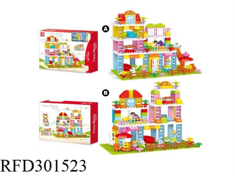 BUILDING BLOCKS-GARDEN VILLA 142PCS