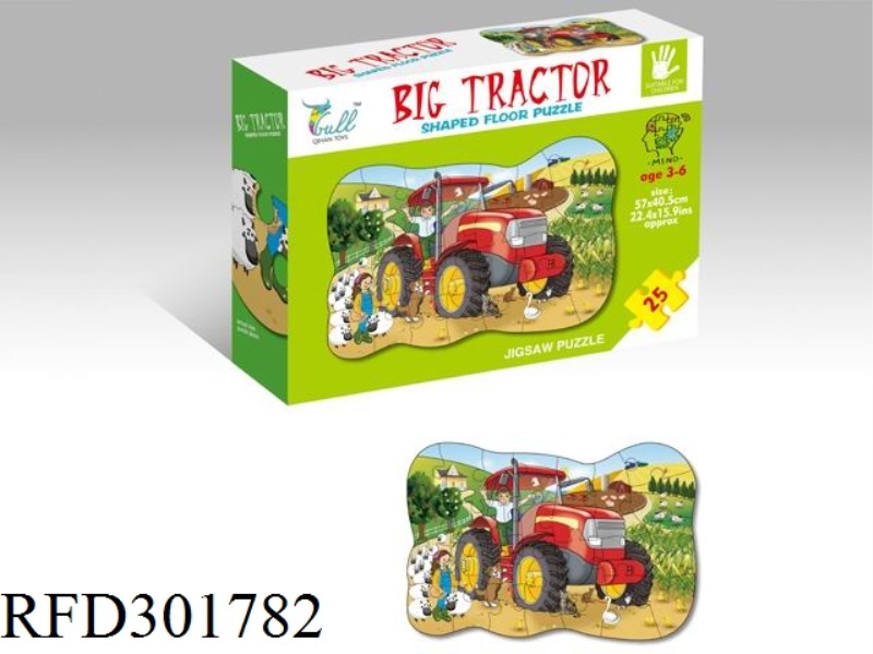 TRACTORS PUZZLE 25PCS