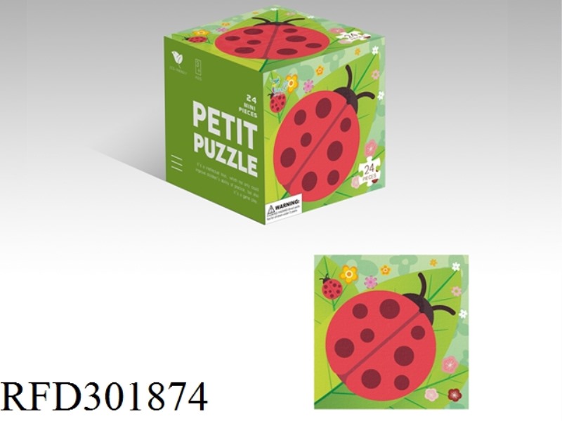 COCCINELLA SEPTEMPUNCTATA MINI CARTOON PUZZLE 24PCS